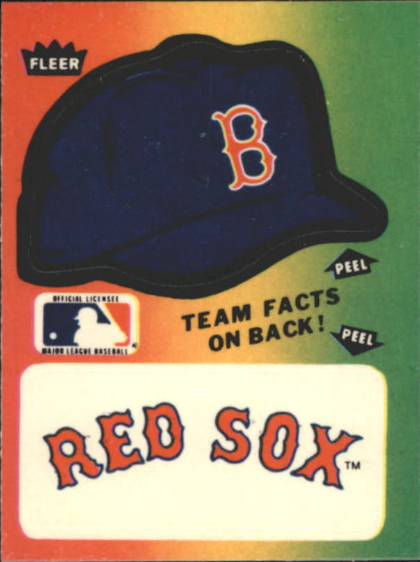 1983 Fleer Team Stickers #6 Boston Red Sox/Cap