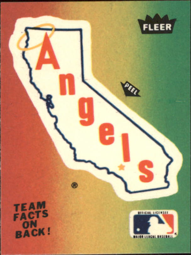 1983 Fleer Team Stickers #9 California Angels/Logo