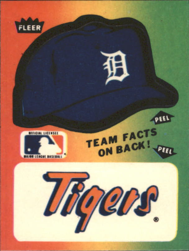 1983 Fleer Team Stickers #21 Detroit Tigers/Cap