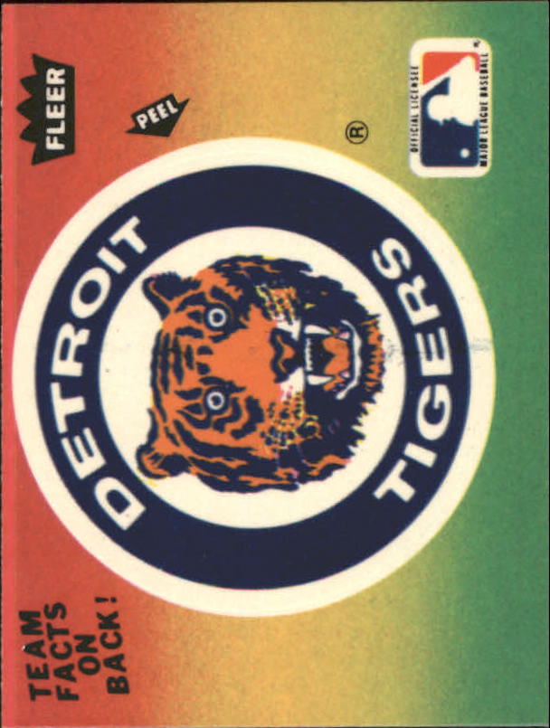 1983 Fleer Team Stickers #22 Detroit Tigers/Logo