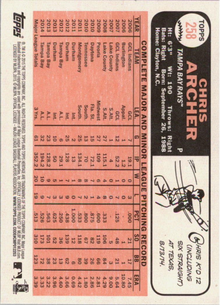 A0025- 2015 Topps Heritage BB #s 250-493 +Rookies -You Pick- 15+ FREE US SHIP - Picture 5 of 323