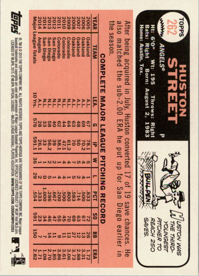 A0025- 2015 Topps Heritage BB #s 250-493 +Rookies -You Pick- 15+ FREE US SHIP - Picture 9 of 323