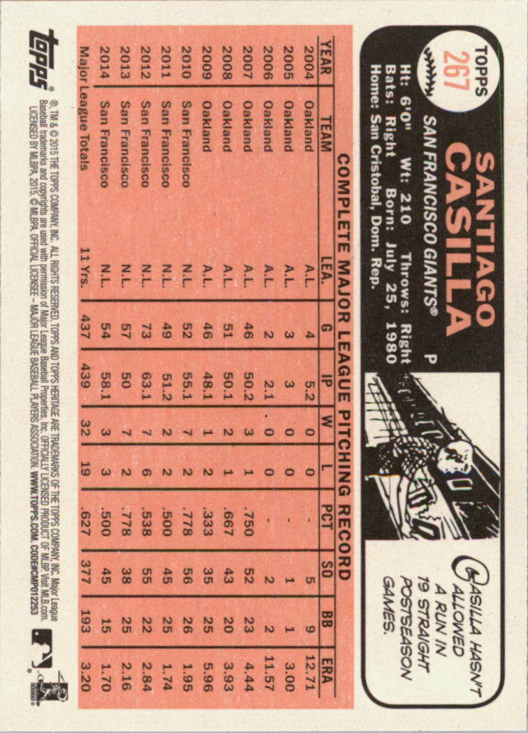 A0025- 2015 Topps Heritage BB #s 250-493 +Rookies -You Pick- 15+ FREE US SHIP - Picture 17 of 323