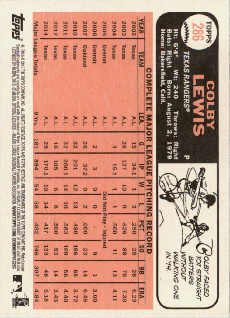 A0025- 2015 Topps Heritage BB #s 250-493 +Rookies -You Pick- 15+ FREE US SHIP - Picture 38 of 323