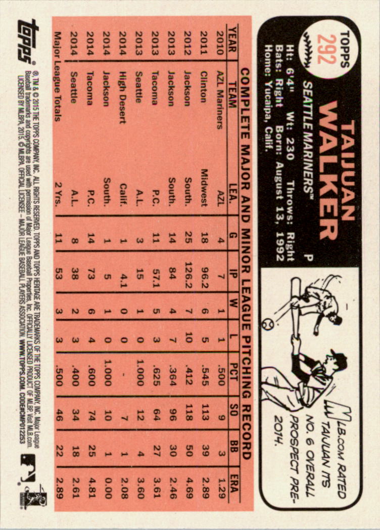 A0025- 2015 Topps Heritage BB #s 250-493 +Rookies -You Pick- 15+ FREE US SHIP - Picture 43 of 323