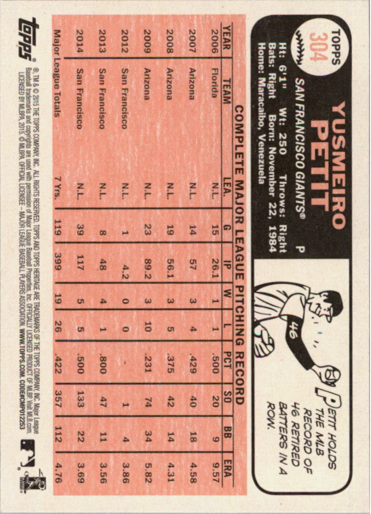 A0025- 2015 Topps Heritage BB #s 250-493 +Rookies -You Pick- 15+ FREE US SHIP - Picture 49 of 323