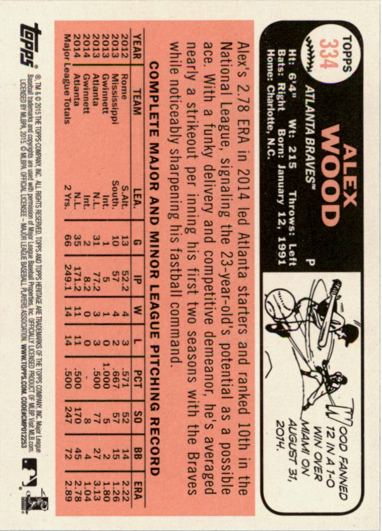 A0025- 2015 Topps Heritage BB #s 250-493 +Rookies -You Pick- 15+ FREE US SHIP - Picture 79 of 323