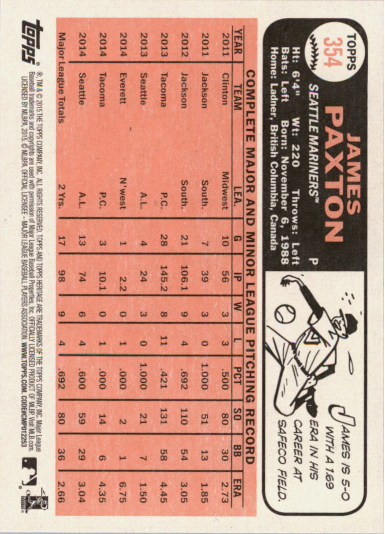 A0025- 2015 Topps Heritage BB #s 250-493 +Rookies -You Pick- 15+ FREE US SHIP - Picture 214 of 323