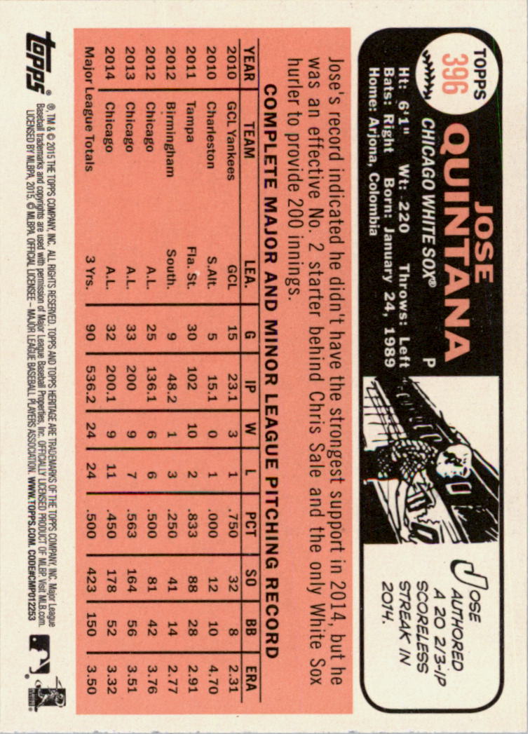A0025- 2015 Topps Heritage BB #s 250-493 +Rookies -You Pick- 15+ FREE US SHIP - Picture 122 of 323