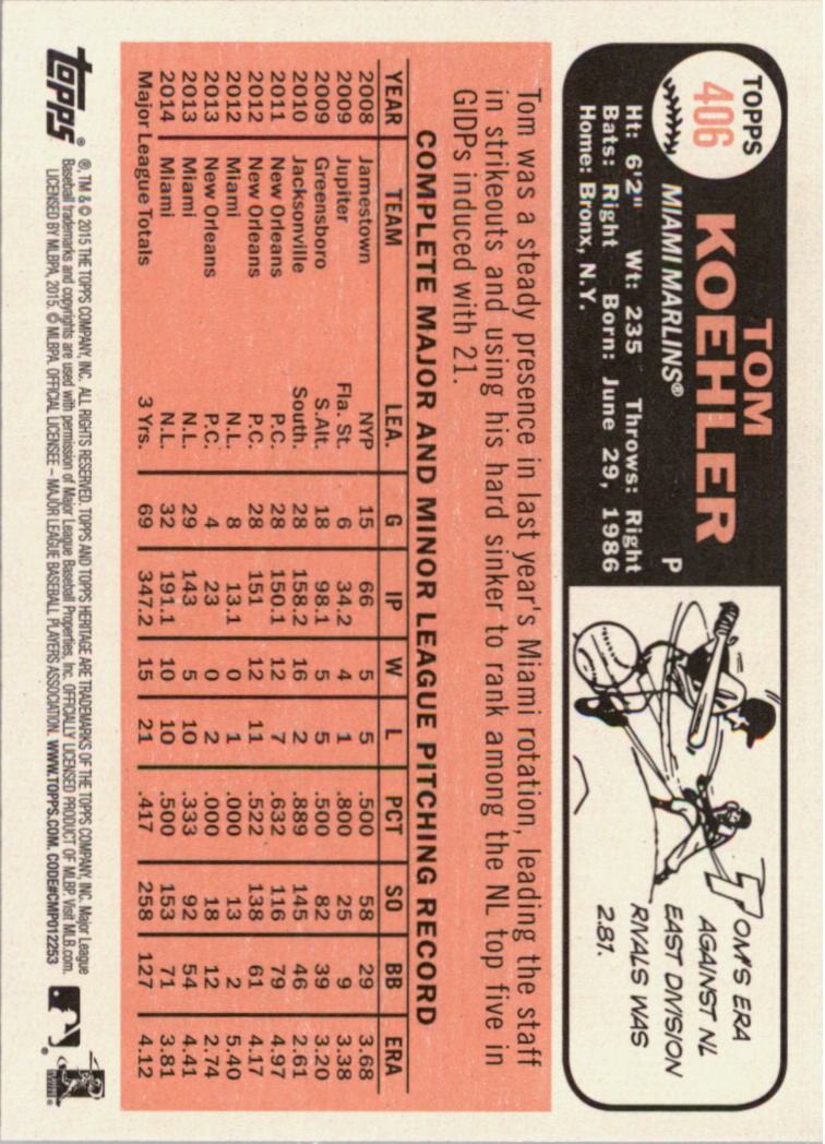 A0025- 2015 Topps Heritage BB #s 250-493 +Rookies -You Pick- 15+ FREE US SHIP - Picture 134 of 323