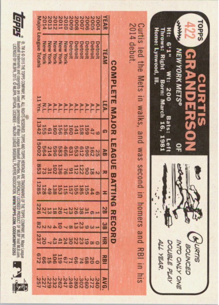 A0025- 2015 Topps Heritage BB #s 250-493 +Rookies -You Pick- 15+ FREE US SHIP - Picture 259 of 323