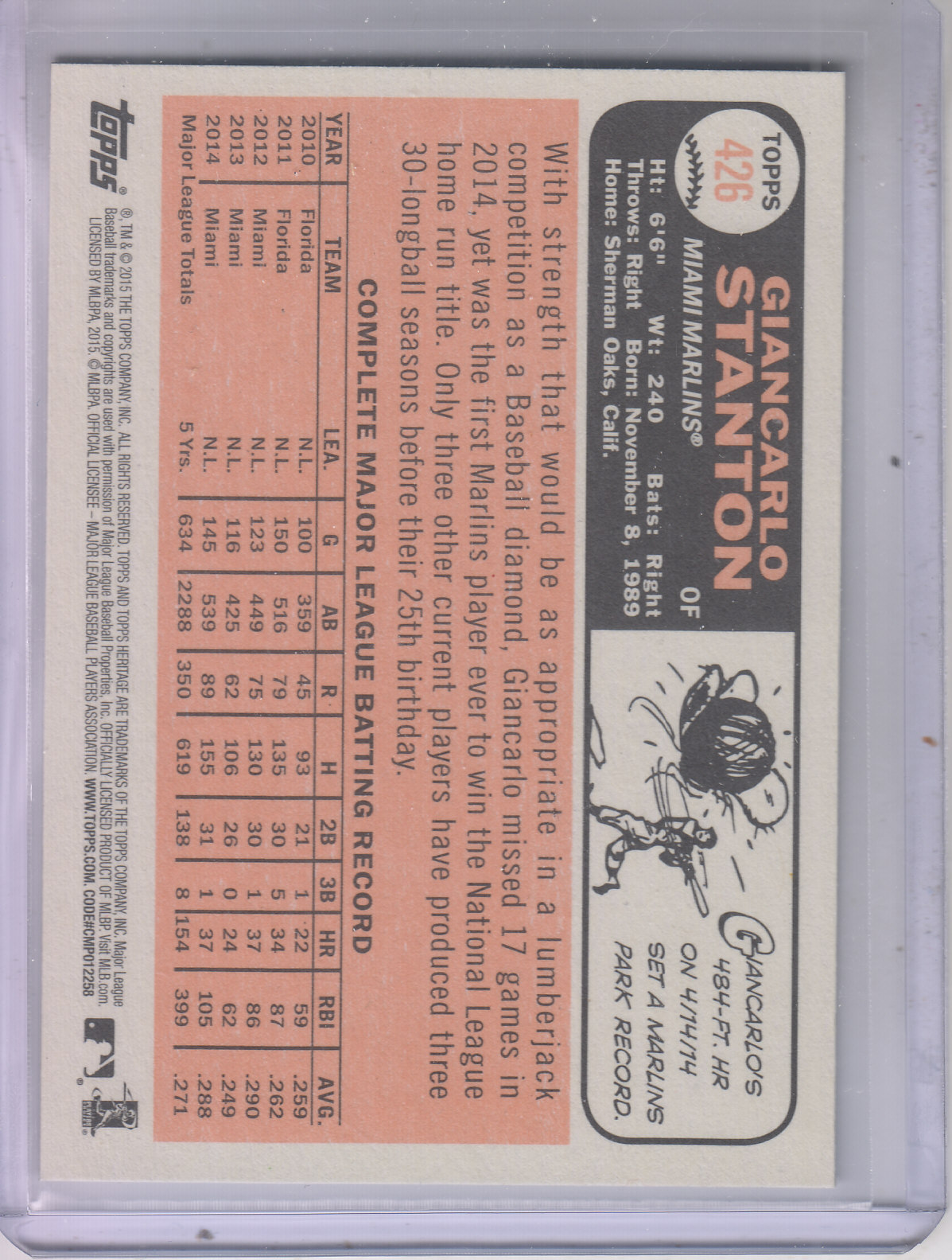 A0025- 2015 Topps Heritage BB #s 250-493 +Rookies -You Pick- 15+ FREE US SHIP - Picture 315 of 323
