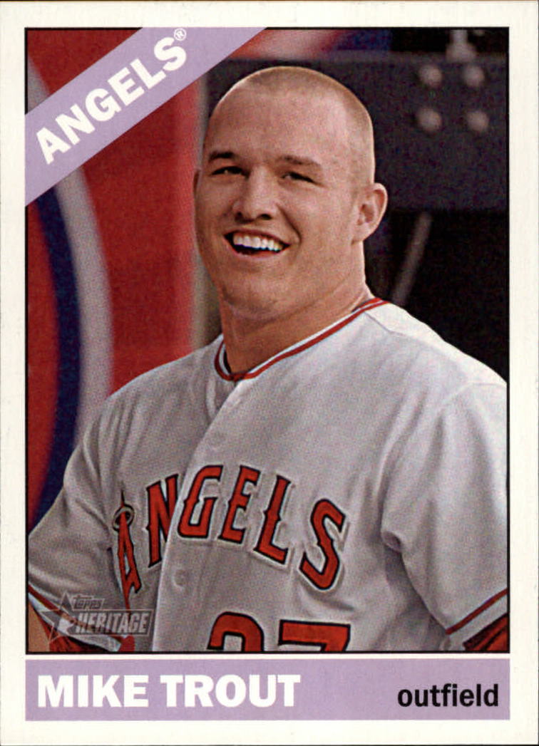 2015 Topps Heritage #500A Mike Trout SP