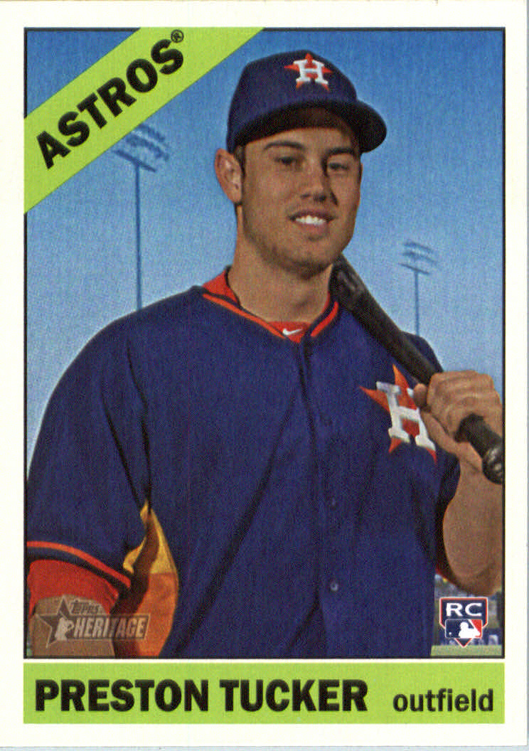 2015 Topps Heritage Houston Astros Baseball Card #694 Preston Tucker Rookie. rookie card picture