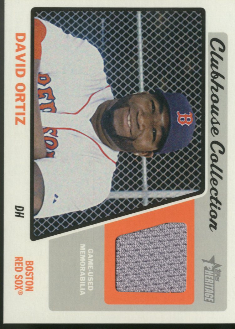 2015 Topps Heritage Clubhouse Collection Relics #CCRDO David Ortiz