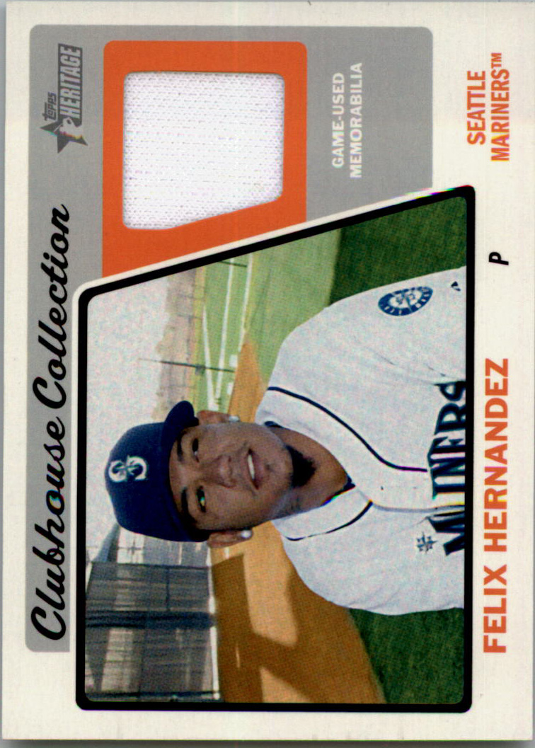 2015 Topps Heritage Clubhouse Collection Relics #CCRFH Felix Hernandez