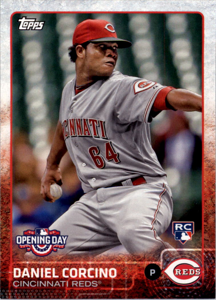 2015 (REDS) Topps Opening Day #156 Daniel Corcino Rookie Card. rookie card picture