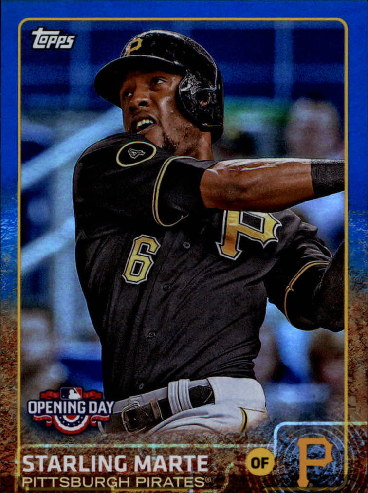 2015 Topps Opening Day Blue Foil #8 Starling Marte