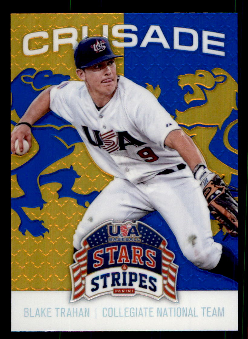 2015 USA Baseball Stars and Stripes Crusade Blue #14 Blake Trahan