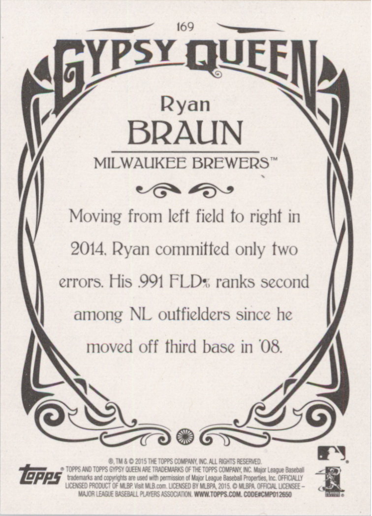 A6979- 2015 Topps Gypsy Queen BB #s 1-208 +Rookies -You Pick- 15+ FREE US SHIP - Picture 281 of 353