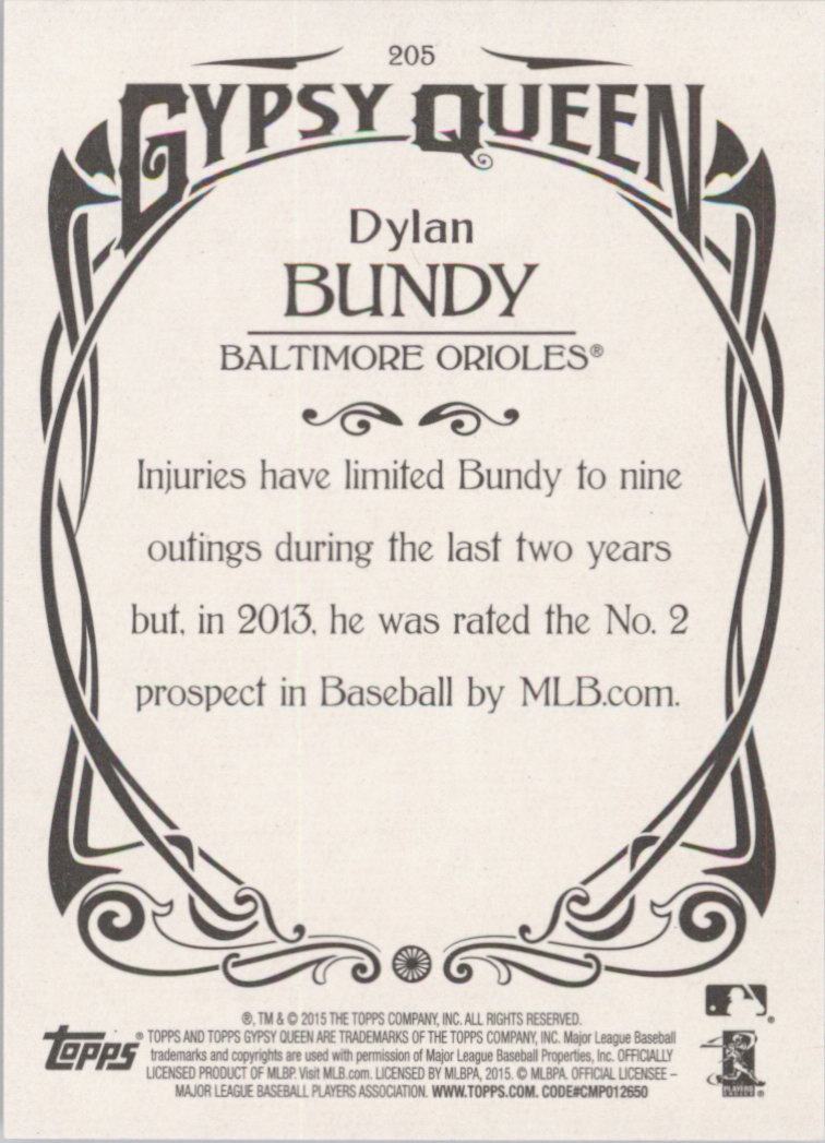 A6979- 2015 Topps Gypsy Queen BB #s 1-208 +Rookies -You Pick- 15+ FREE US SHIP - Picture 347 of 353