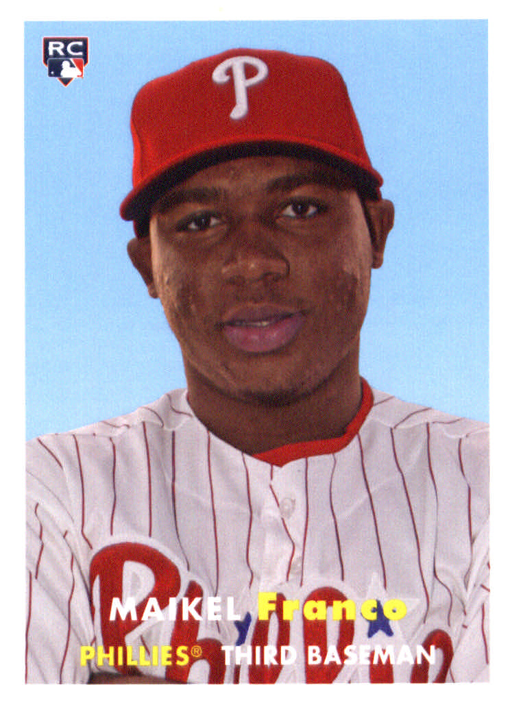 2015 Topps Archives #85 Maikel Franco Rookie Card. rookie card picture