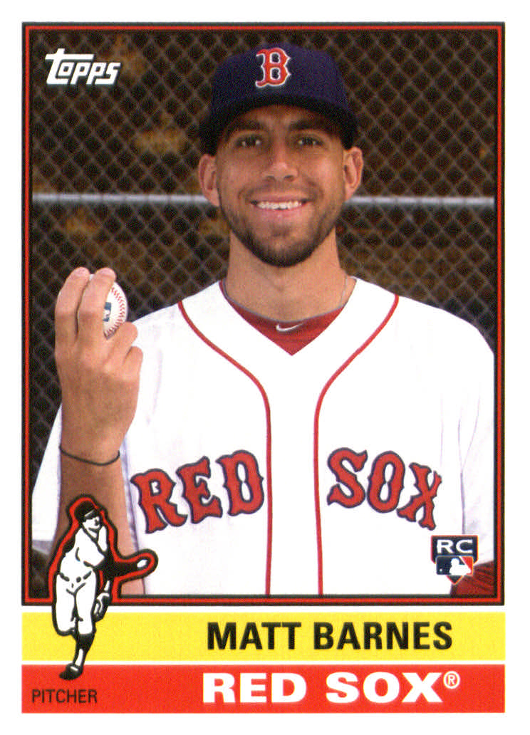2015 Topps Archives Boston Red Sox Baseball Card #192 Matt Barnes Rookie. rookie card picture