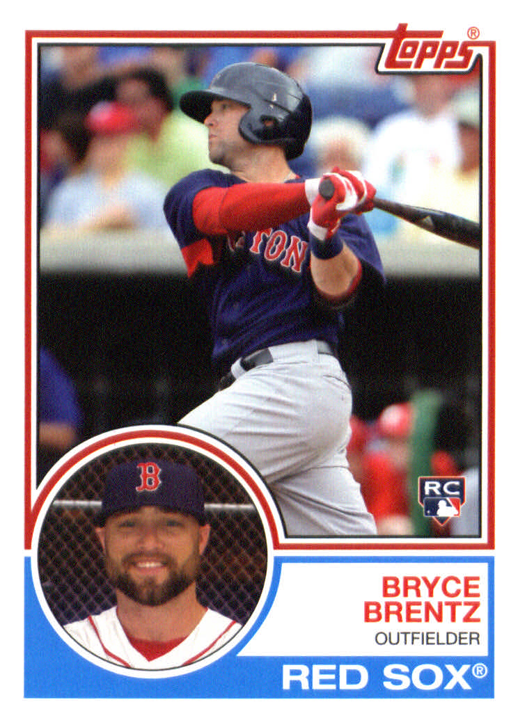 2015 Topps Archives Boston Red Sox Baseball Card #212 Bryce Brentz Rookie. rookie card picture
