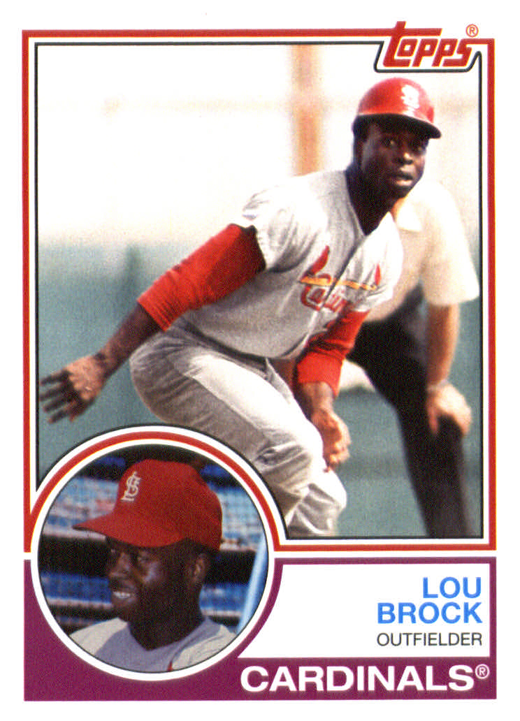 Lou Brock cards (1992-2024) Cardinals Cubs - You Choose