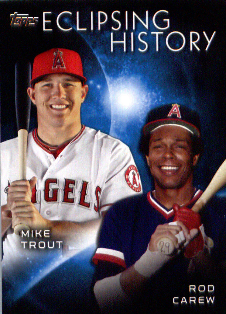 2015 Topps Eclipsing History #EH7 Rod Carew/Mike Trout