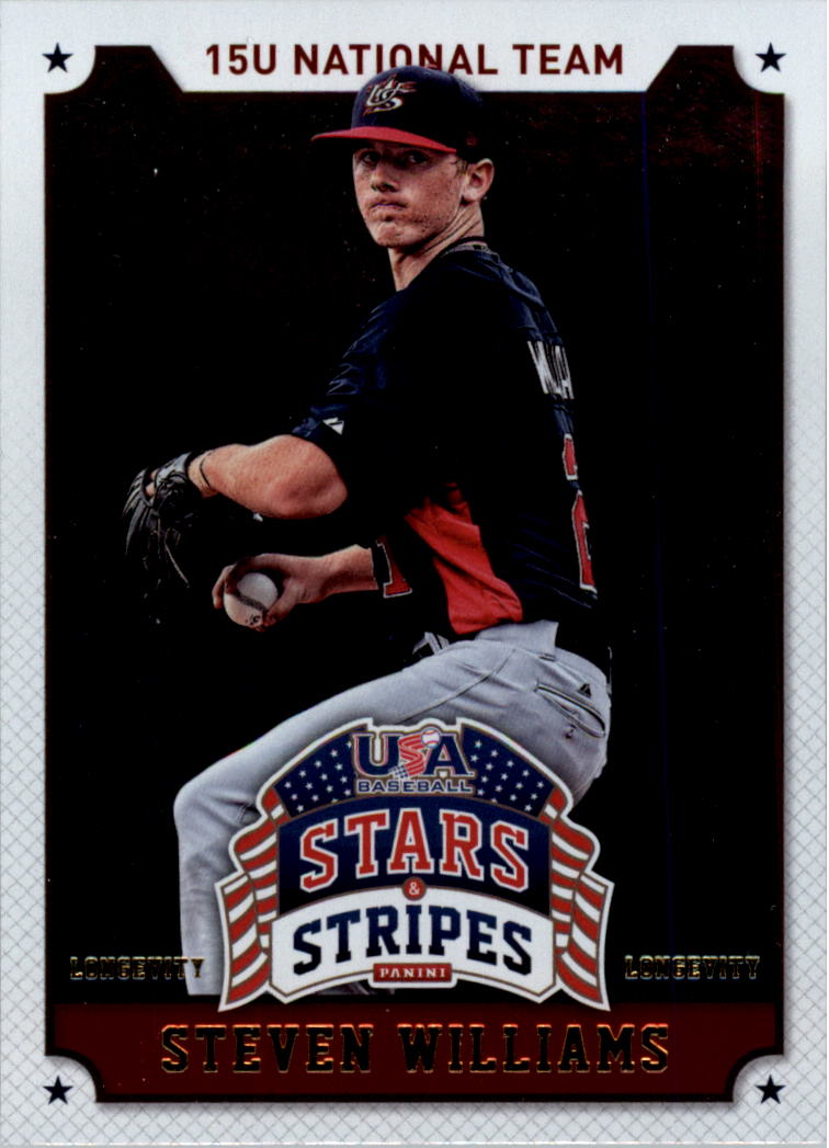 2015 USA Baseball Stars and Stripes Longevity Retail Gold #88 Steven Williams