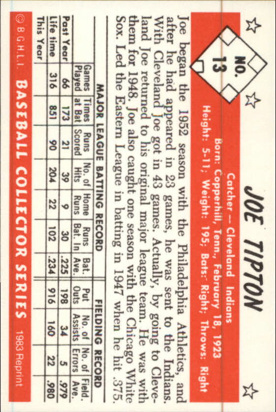 A5955- 1983 Card Collectors '53 Bowman BB Cards -You Pick- 15+ FREE US SHIP - Picture 27 of 441