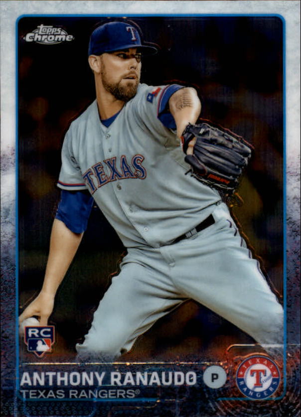 2015 Topps Chrome Texas Rangers Baseball Card #15 Anthony Ranaudo Rookie. rookie card picture