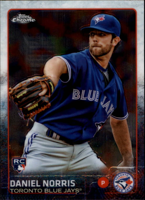 2015 Topps Chrome Toronto Blue Jays Baseball Card #87 Daniel Norris Rookie. rookie card picture