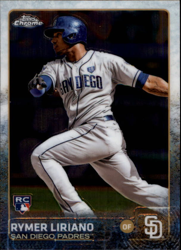 2015 Topps Chrome San Diego Padres Baseball Card #116 Rymer Liriano Rookie. rookie card picture