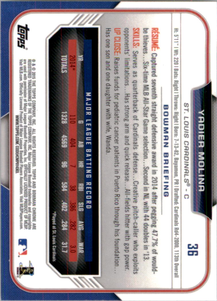 2015 Bowman Chrome Baseball Card Pick (Base) - Bild 49 von 258