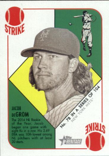 2015 Topps Heritage '51 Collection #78 Jacob deGrom