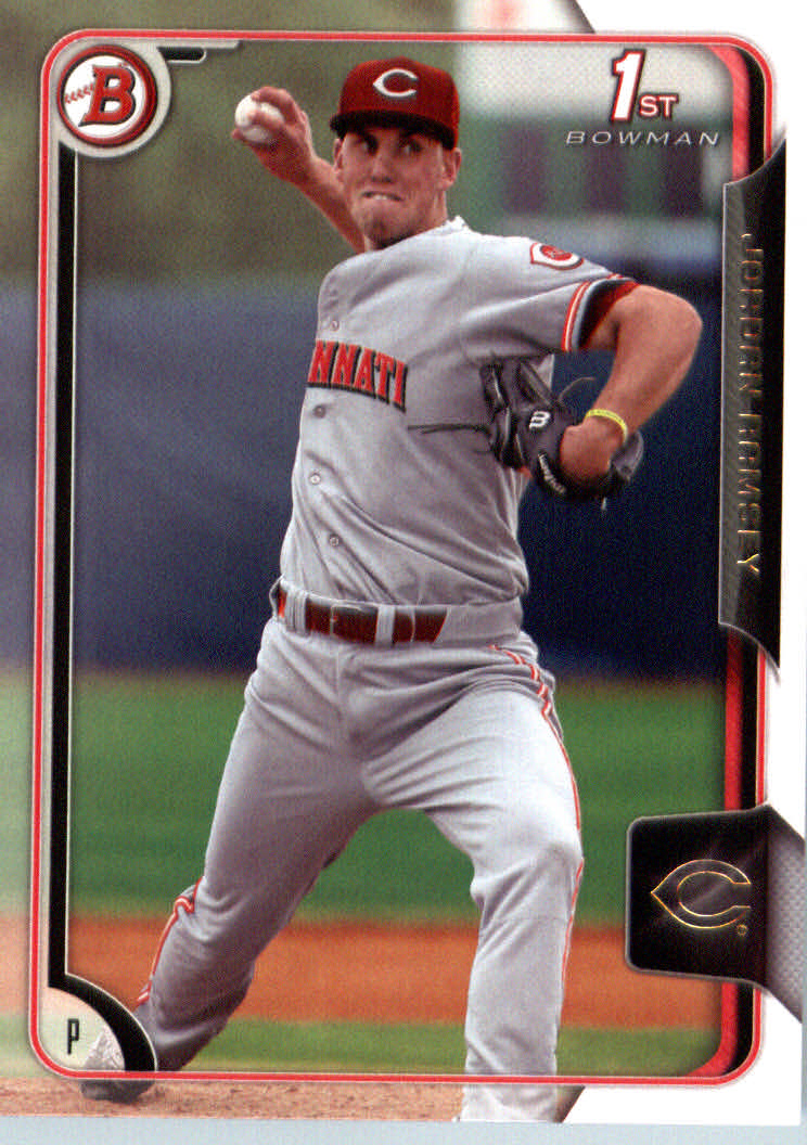 2015 Bowman Draft Baseball #93 Jordan Ramsey Cincinnati Reds | eBay