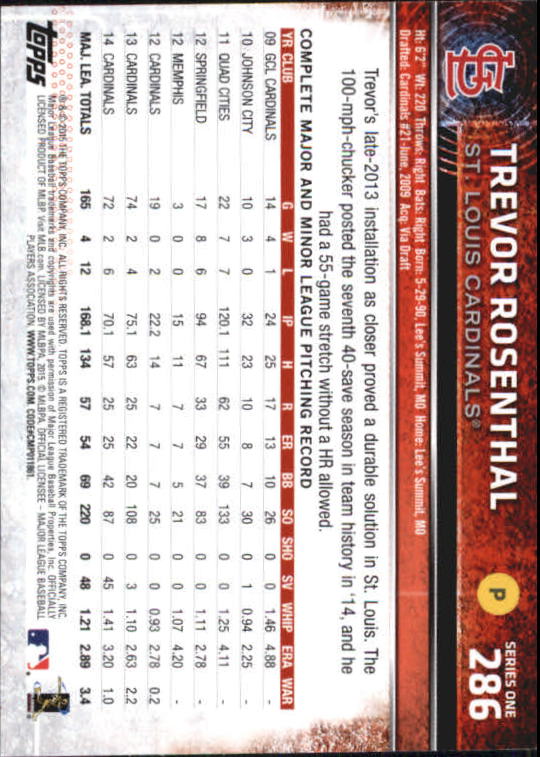 A4813- 2015 Topps Mini BB Card #s 252-501 +Rookies -You Pick- 15+ FREE US SHIP - Picture 67 of 471