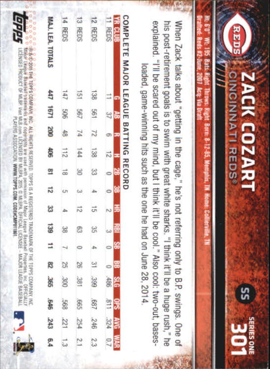 A4813- 2015 Topps Mini BB Card #s 252-501 +Rookies -You Pick- 15+ FREE US SHIP - Picture 95 of 471