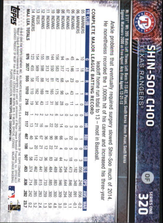 A4813- 2015 Topps Mini BB Card #s 252-501 +Rookies -You Pick- 15+ FREE US SHIP - Picture 129 of 471