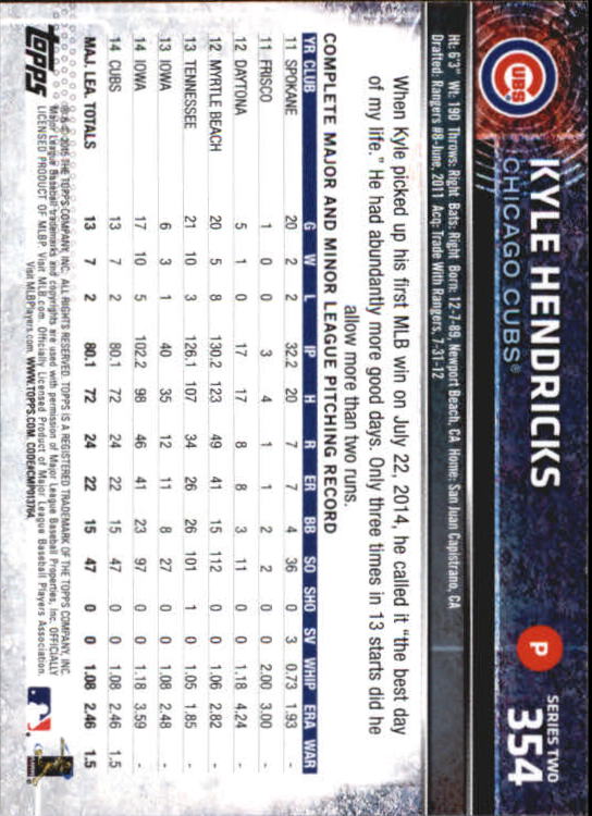 A4813- 2015 Topps Mini BB Card #s 252-501 +Rookies -You Pick- 15+ FREE US SHIP - Picture 195 of 471
