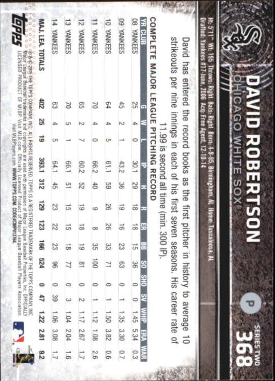 A4813- 2015 Topps Mini BB Card #s 252-501 +Rookies -You Pick- 15+ FREE US SHIP - Picture 221 of 471