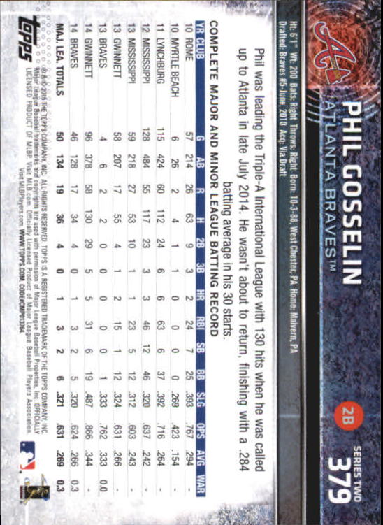 A4813- 2015 Topps Mini BB Card #s 252-501 +Rookies -You Pick- 15+ FREE US SHIP - Picture 243 of 471