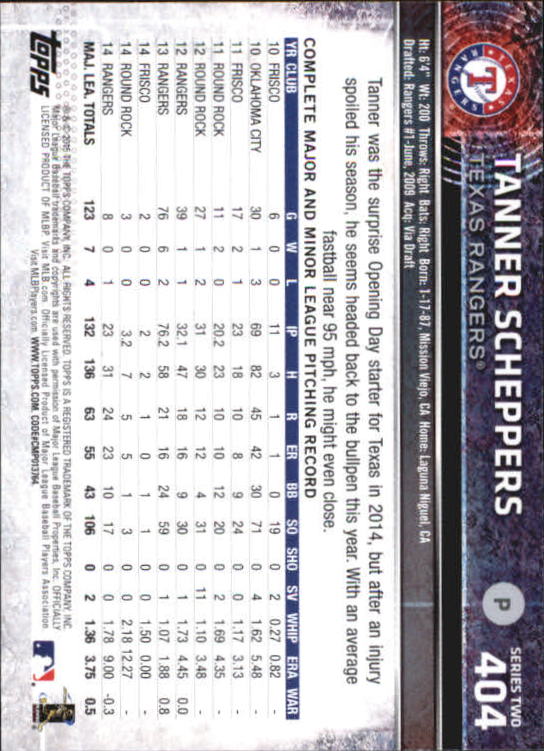 A4813- 2015 Topps Mini BB Card #s 252-501 +Rookies -You Pick- 15+ FREE US SHIP - Picture 285 of 471