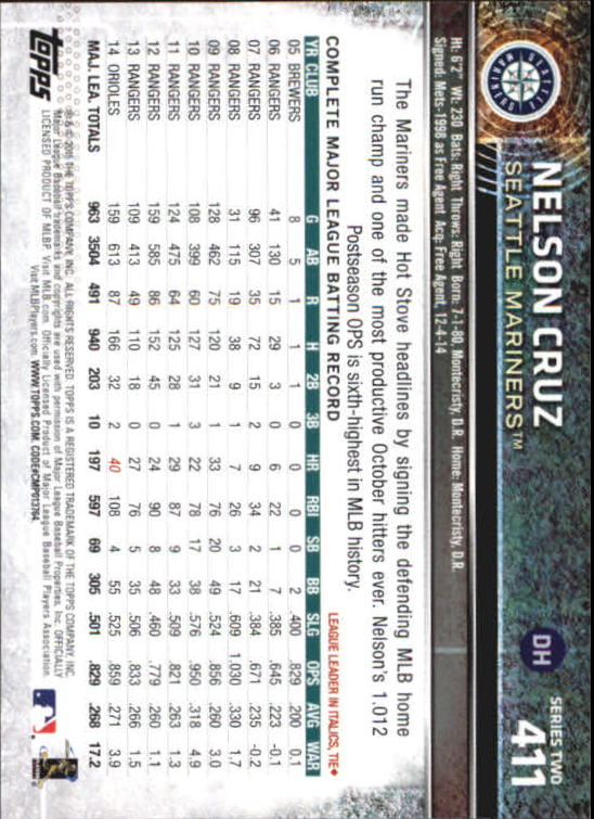 A4813- 2015 Topps Mini BB Card #s 252-501 +Rookies -You Pick- 15+ FREE US SHIP - Picture 299 of 471