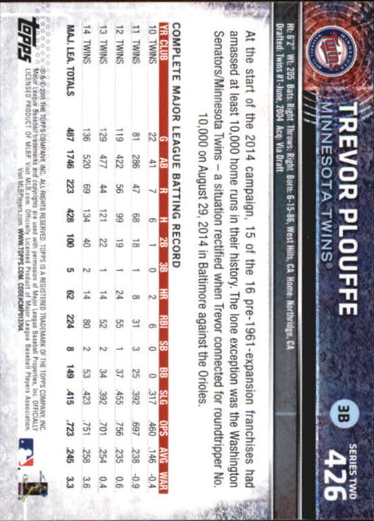 A4813- 2015 Topps Mini BB Card #s 252-501 +Rookies -You Pick- 15+ FREE US SHIP - Picture 329 of 471