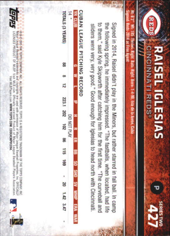 A4813- 2015 Topps Mini BB Card #s 252-501 +Rookies -You Pick- 15+ FREE US SHIP - Picture 331 of 471