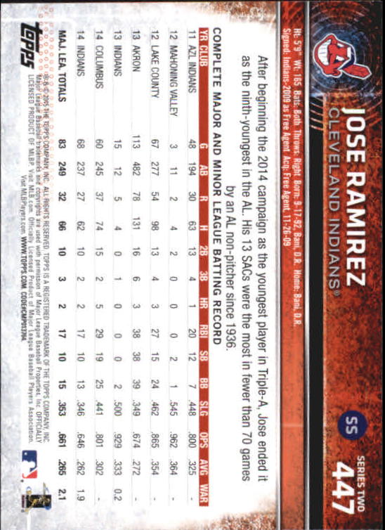 A4813- 2015 Topps Mini BB Card #s 252-501 +Rookies -You Pick- 15+ FREE US SHIP - Picture 369 of 471