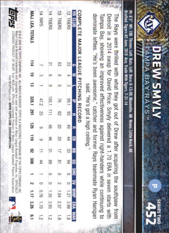 A4813- 2015 Topps Mini BB Card #s 252-501 +Rookies -You Pick- 15+ FREE US SHIP - Picture 377 of 471